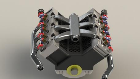 Engine v6 render 8k wallpaper