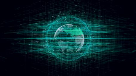 Green globe wallpaper