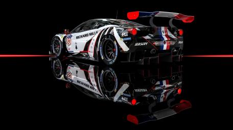 Ferrari 488 GTE back view wallpaper