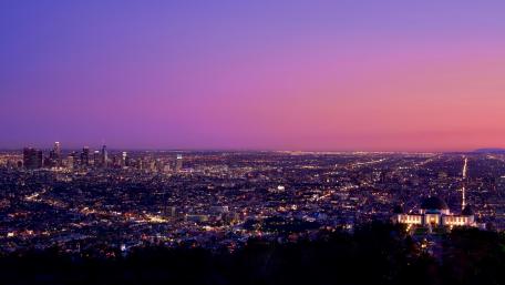 Los Angeles at night wallpaper