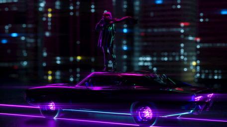 Neon Car wallpaper