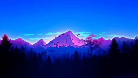 Purple Mountain wallpaper