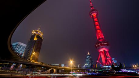 Oriental Pearl TV Tower at Night wallpaper