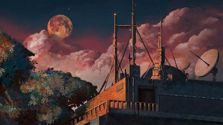 Anime Building wallpaper
