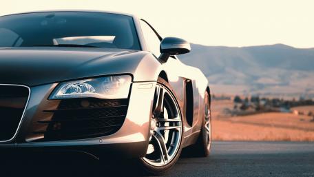 Grey Audi R8 wallpaper