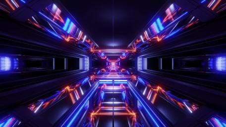 Neon Infinity Pathway wallpaper