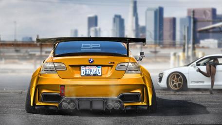 High-Performance BMW on City Streets wallpaper