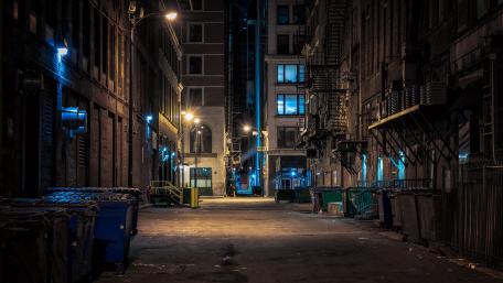 Urban Nightscape Mystery wallpaper