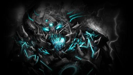 Blue monster wallpaper