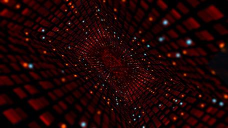 Infinite Depths of Red and Blue Light wallpaper