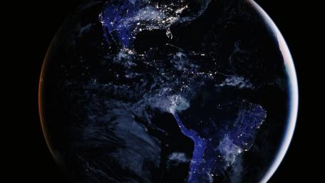 Celestial Beauty of Earth at Night wallpaper
