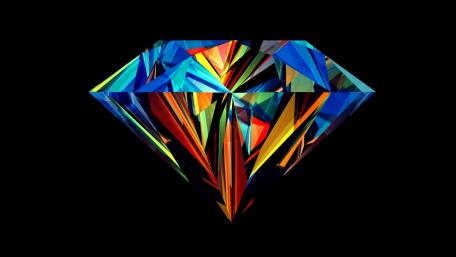 Colored Diamond wallpaper