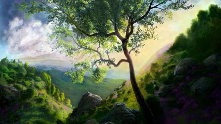 Mountain landscape wallpaper