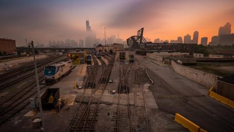 Rails in Chicago wallpaper