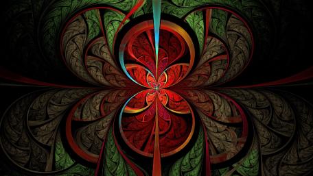 Vibrant Swirls of Nature's Palette wallpaper