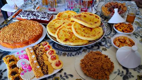 Delicious Spread of Traditional Sweets and Savories wallpaper