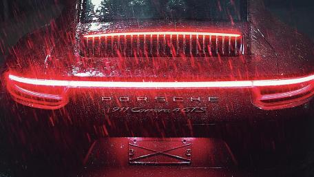 Rainy Night with Porsche wallpaper