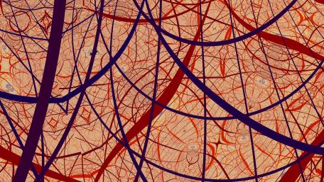 chaos in red wallpaper