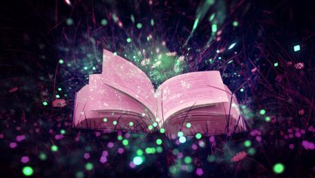 Magical book wallpaper