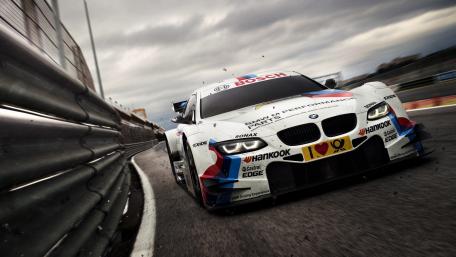 High-Speed BMW Racing Action wallpaper