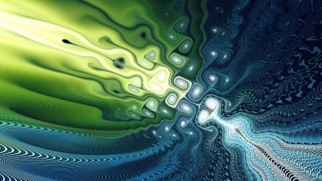 Vibrant Swirls of Light and Colorful Depths wallpaper