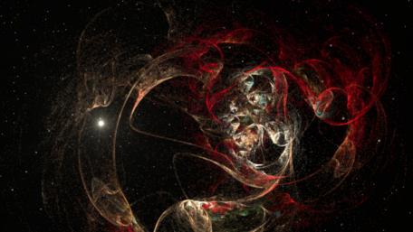 redclouds with star wallpaper