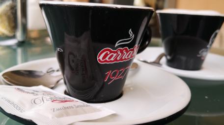 Coffee Moments in a Cozy Café wallpaper