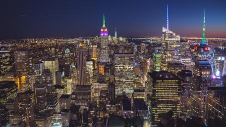 Manhattan City Lights wallpaper