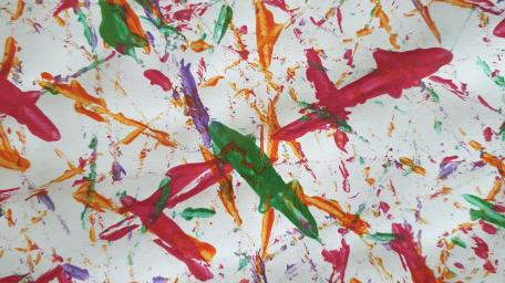 Vibrant Paint Splatter Symphony in Motion wallpaper