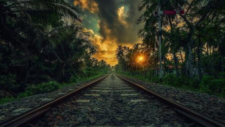 Railway wallpaper