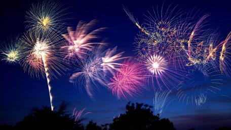 Tama River Fireworks wallpaper
