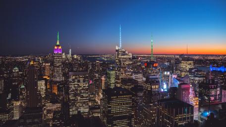 New York City Lights at Night wallpaper