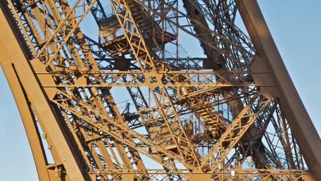 Eiffel Tower Northern Pillar Staircase wallpaper