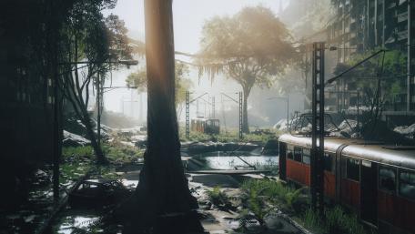 Post Apocalyptic Nature City wallpaper