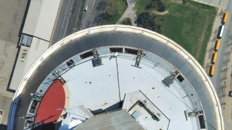 Looking Down from Skypod CN Tower wallpaper