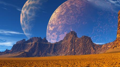 Alien planet landscape wallpaper