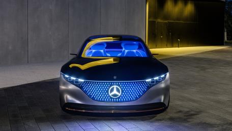 Futuristic Luxury Mercedes Concept Car in 8K Quality wallpaper
