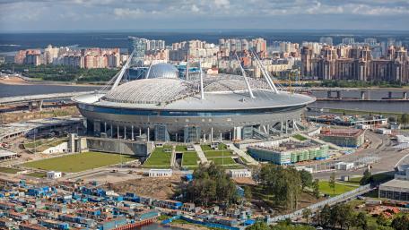 Krestovsky Stadium in Saint Petersburg wallpaper