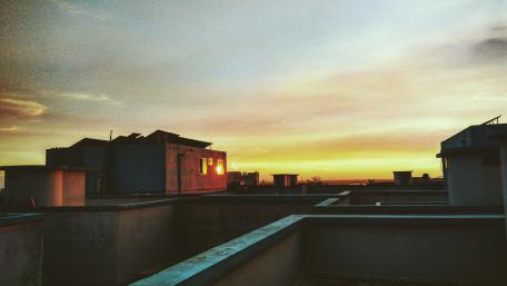 City Roof wallpaper