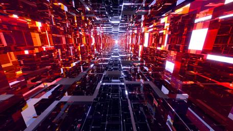 Vibrant Journey Through Abstract Dimensions wallpaper