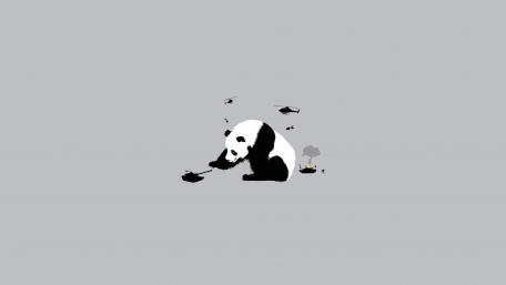 Giant Panda vs. Modern World wallpaper