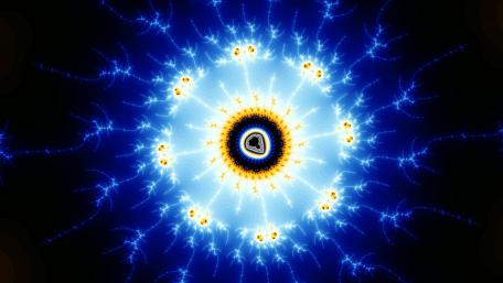 Electrifying Fractal Art for your Space wallpaper