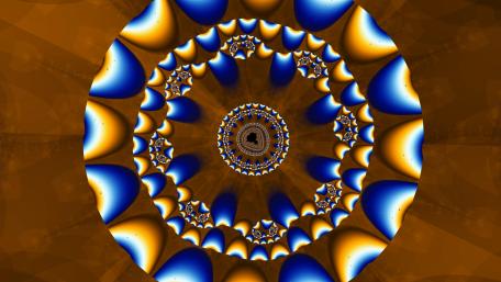 Spiral of Colors and Patterns wallpaper