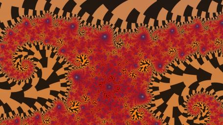 Vibrant Fractals Dance in Abstract Harmony wallpaper