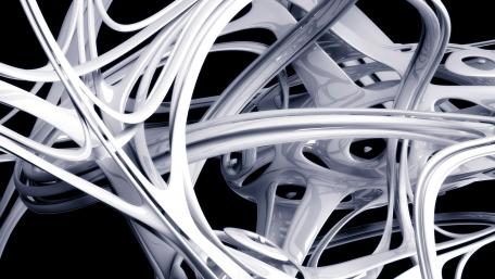 Dynamic Fluidity of Abstract Shapes wallpaper