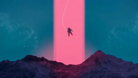 Flying Astronaut wallpaper