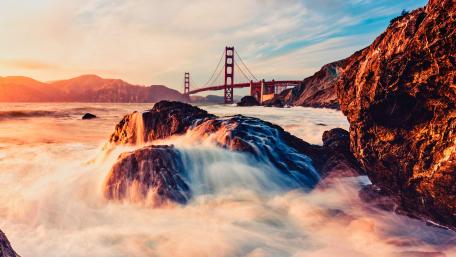 Golden Gate Bridge and San Francisco Bay area wallpaper