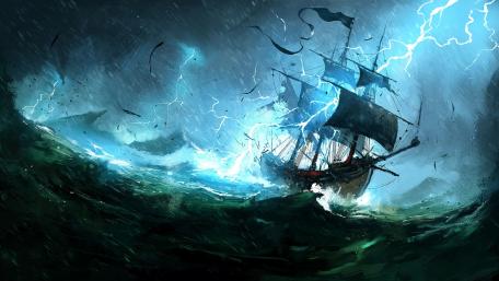 Braving the Tempest's Fury wallpaper