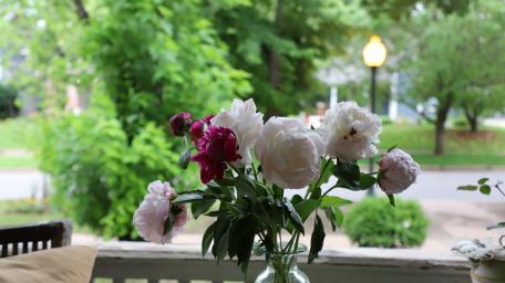 front porch peonies wallpaper