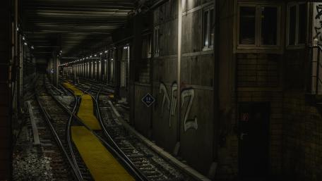 Mysterious Underground Railway Station wallpaper